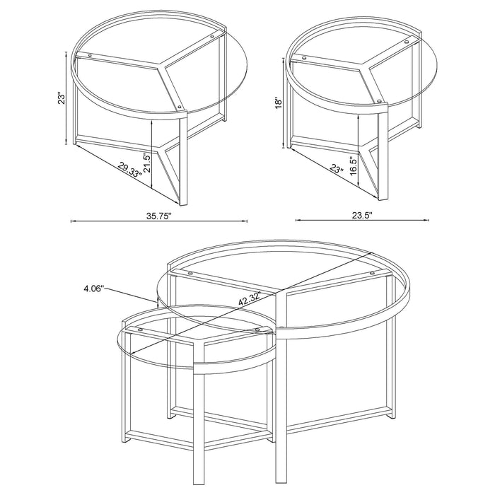 Five Star Furniture - Delia Nesting Coffee Table