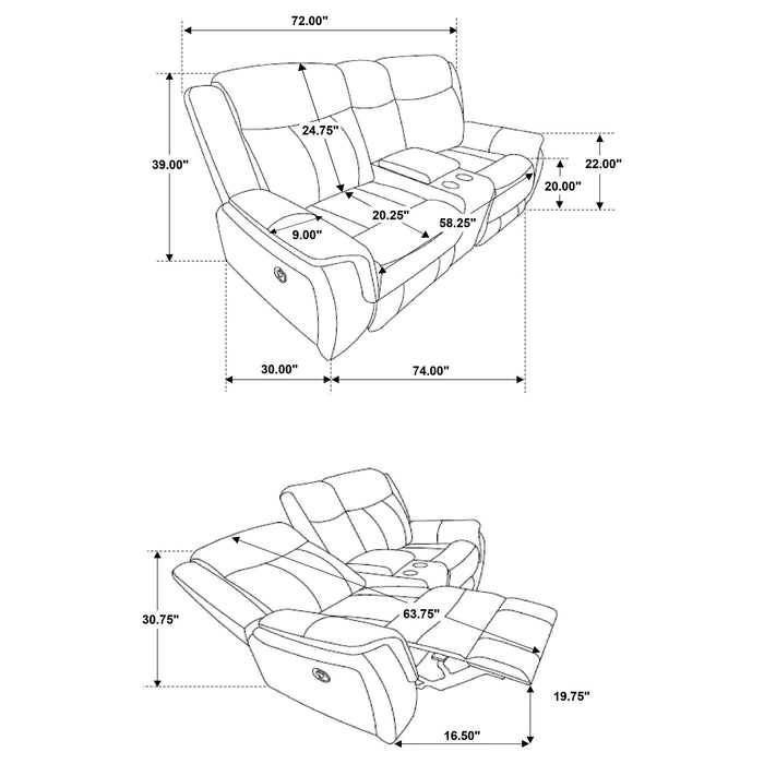 Five Star Furniture - Lawrence Reclining Loveseat