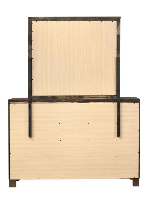Five Star Furniture - Woodmont Rectangle Dresser Mirror Rustic Golden Brown