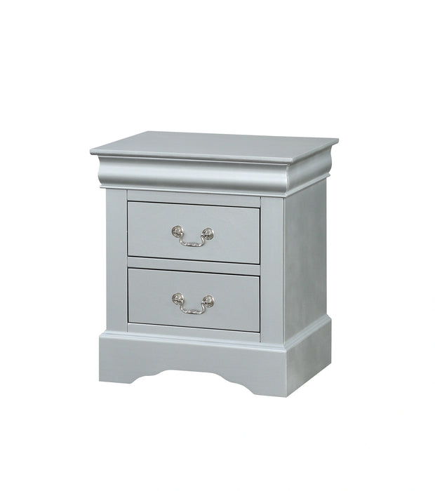 Five Star Furniture - Louis Philippe III Platinum Nightstand