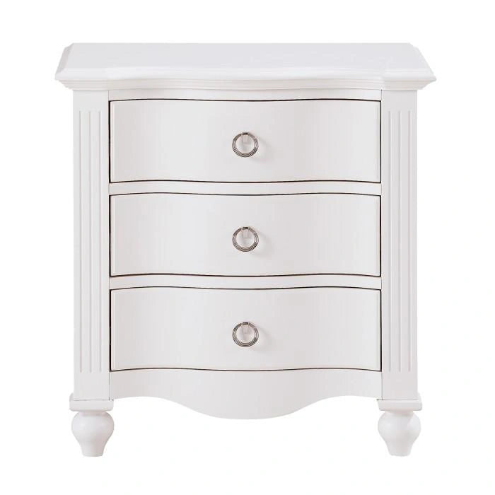 Five Star Furniture - Meghan 3 Drawer Nightstand in White 2058WH-4