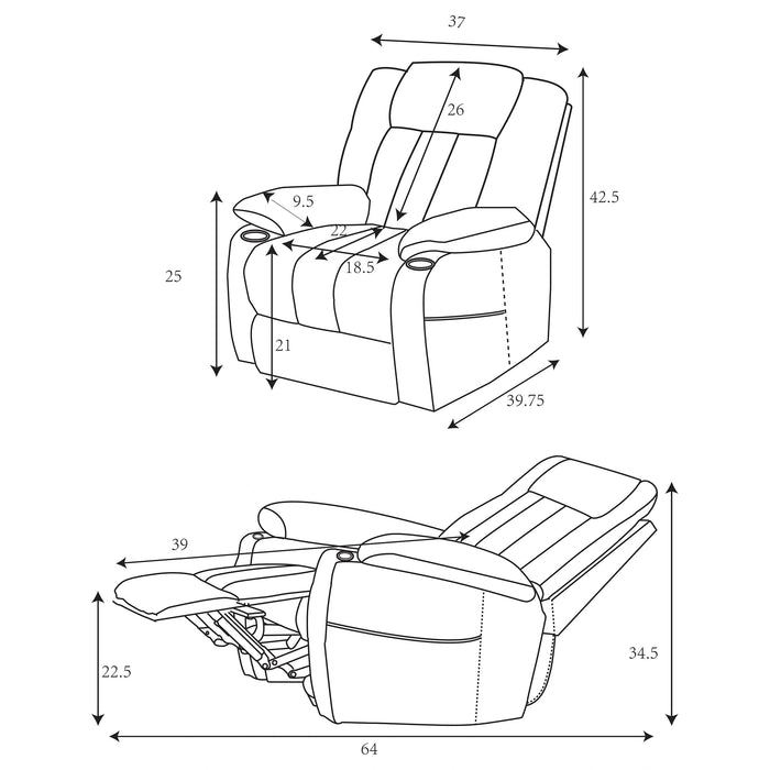 Five Star Furniture - Houston Power Lift Recliner