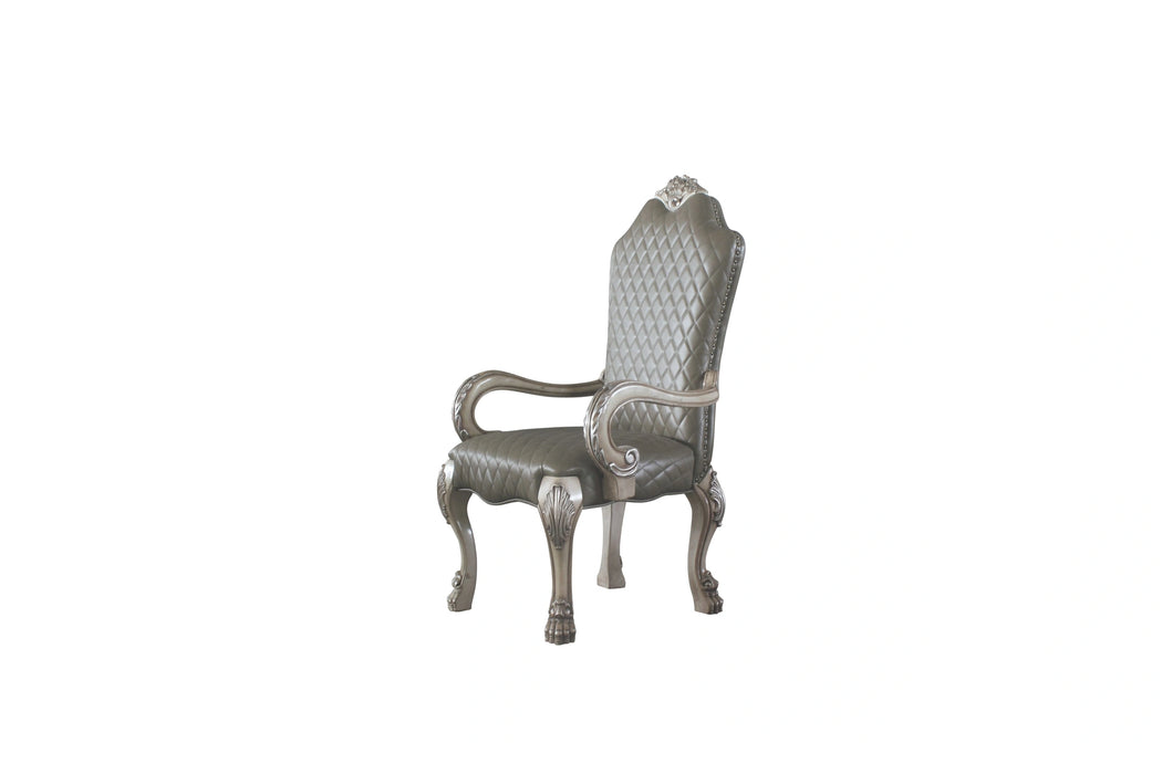 Five Star Furniture - Dresden Vintage Bone White & PU Arm Chair