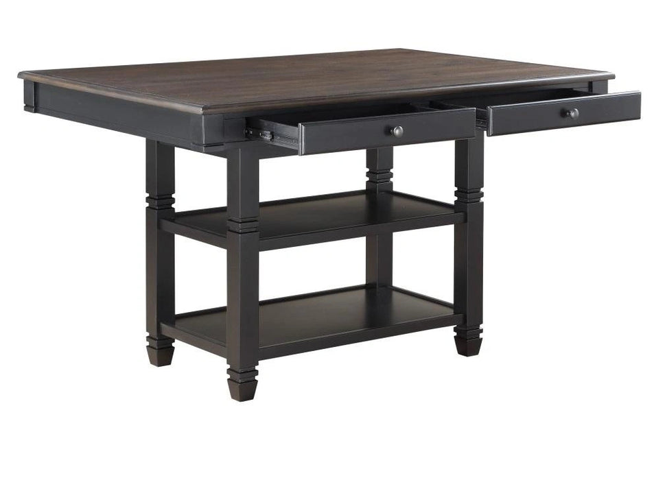 Five Star Furniture - Baywater Counter Height Table in Natural and Black 5705BK-36