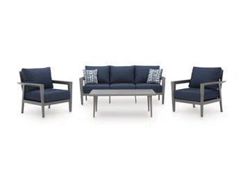 Five Star Furniture - Gali Outdoor Sofa/Chairs/Table Set (Set of 4)