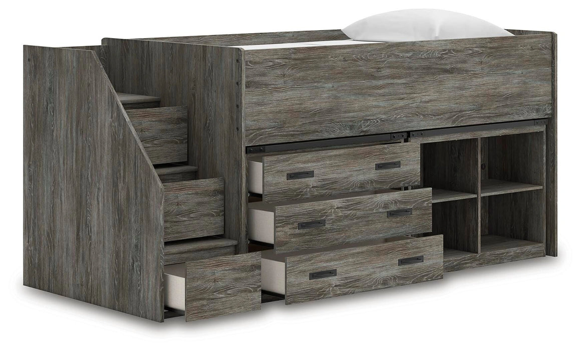 Five Star Furniture - Frandern Loft Bed with Bookcase and Drawer Storage