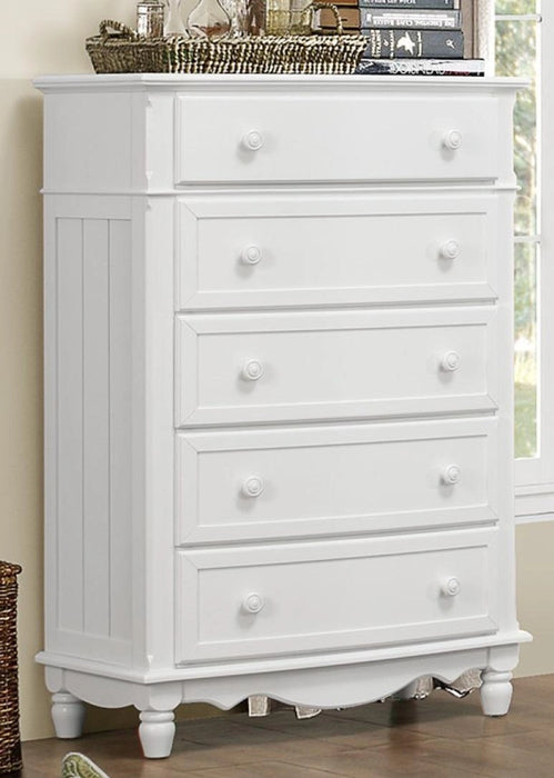 Five Star Furniture - Clementine 5 Drawer Chest in White B1799-9