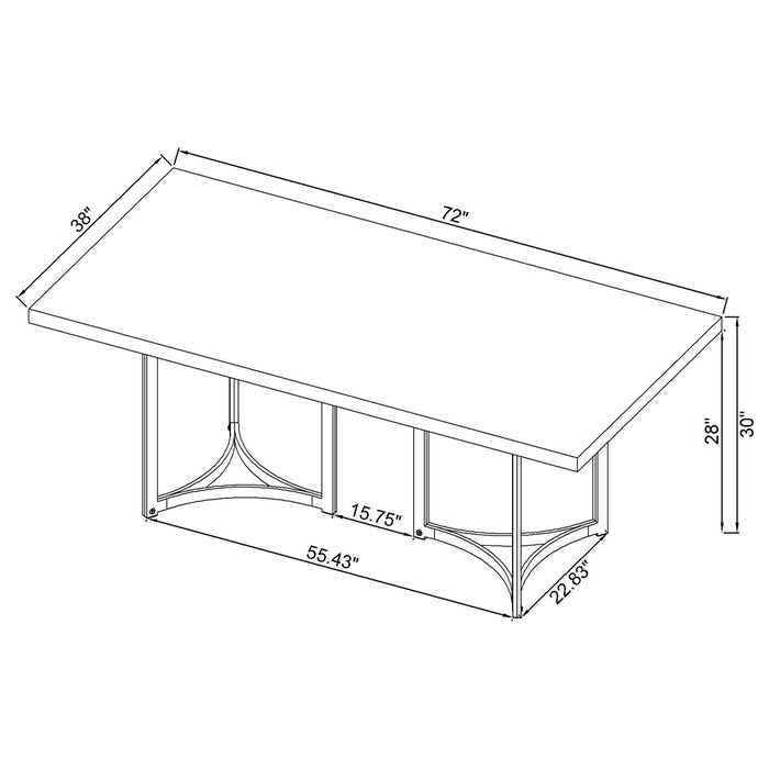 Five Star Furniture - Sterling Dining Table
