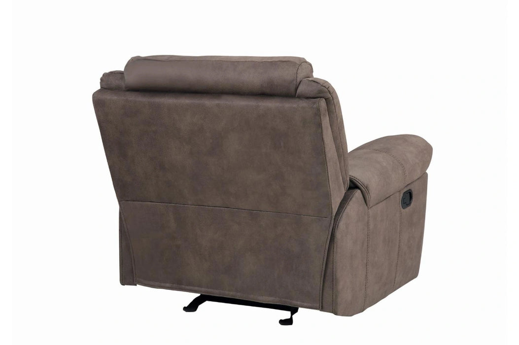 Five Star Furniture - Aram Glider Reclining Chair in Dark Brown 8206NF-1