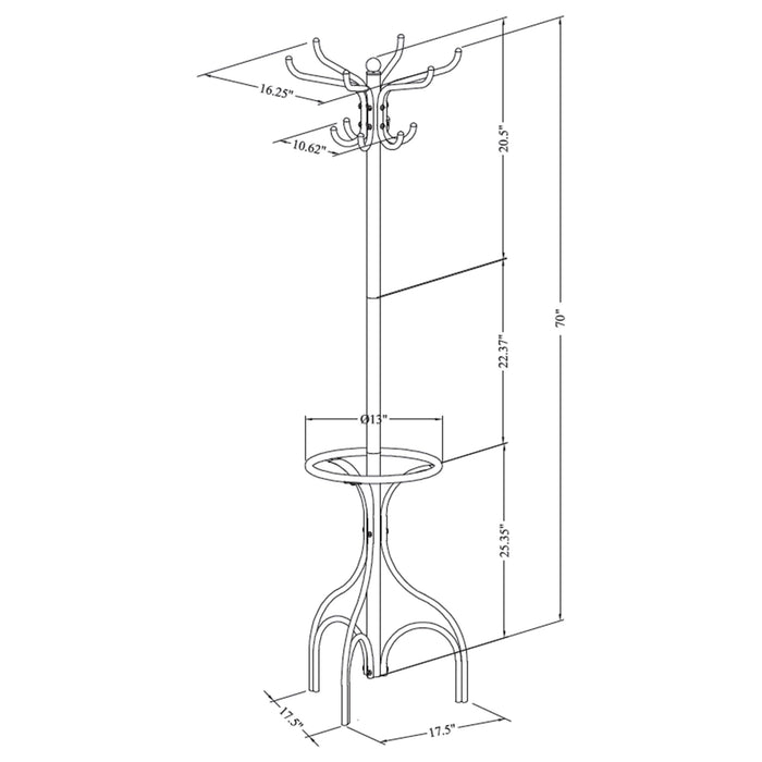 Five Star Furniture - Kiefer Coat Rack