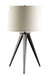 Five Star Furniture - Sabat Tripod Base Table Lamp Black and Light Grey image