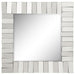 Five Star Furniture - Tanwen Square Wall Mirror with Layered Panel Silver image