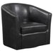 Five Star Furniture - Turner Upholstery Sloped Arm Accent Swivel Chair Dark Brown image