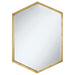 Five Star Furniture - Bledel Hexagon Shaped Wall Mirror Gold image