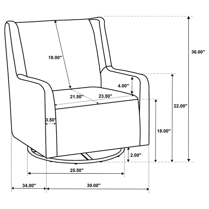 Five Star Furniture - Serra Swivel Glider Chair