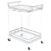 Five Star Furniture - Jefferson 2-tier Glass Serving Cart Clear image