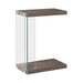 Five Star Furniture - Colby Accent Table Weathered Grey and Clear image