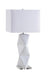 Five Star Furniture - Camie Geometric Ceramic Base Table Lamp White image