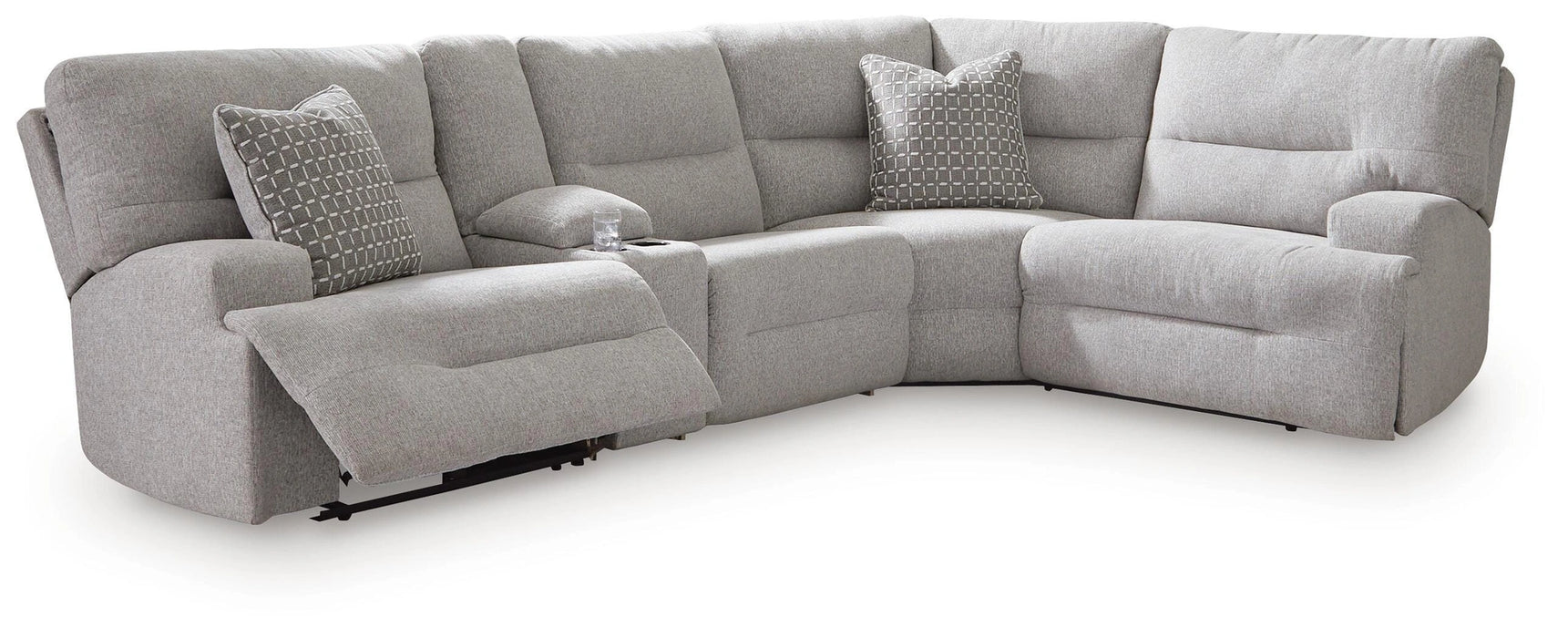 Five Star Furniture - Acklen Place Power Reclining Sectional with Storage Console