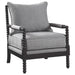 Five Star Furniture - Blanchett Cushion Back Accent Chair Grey and Black image