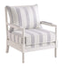 Five Star Furniture - Blanchett Upholstered Accent Chair with Spindle Accent White and Navy image