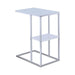 Five Star Furniture - Daisy 1-shelf Accent Table Chrome and White image