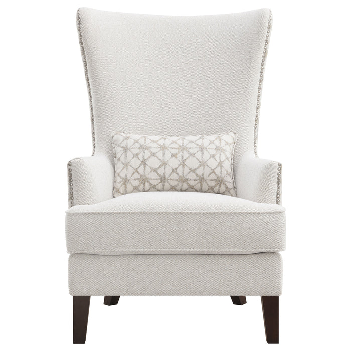 Five Star Furniture - Pippin Upholstered Wingback Accent Chair Latte