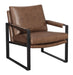 Five Star Furniture - Rosalind Upholstered Accent Chair with Removable Cushion Umber Brown and Gunmetal image