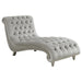 Five Star Furniture - Lydia Tufted Cushion Chaise with Nailhead Trim Grey image