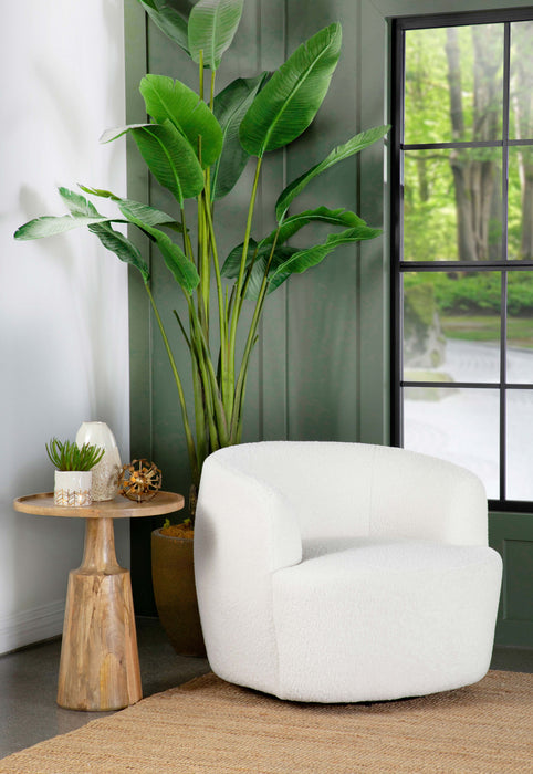 Five Star Furniture - Hudson Upholstered Swivel Chair Natural