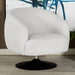 Five Star Furniture - Dave Upholstered Swivel Accent Chair Beige and Matte Black image