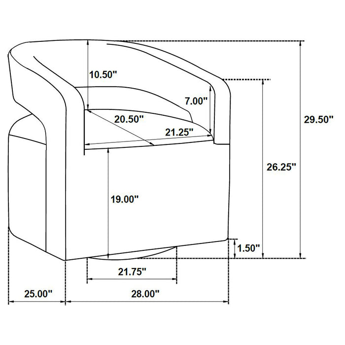 Five Star Furniture - Westhill Swivel Accent Chair