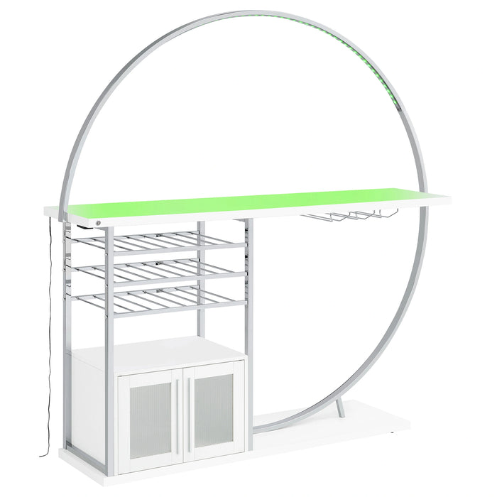 Five Star Furniture - Risley Wine Cabinet with LED Lighting