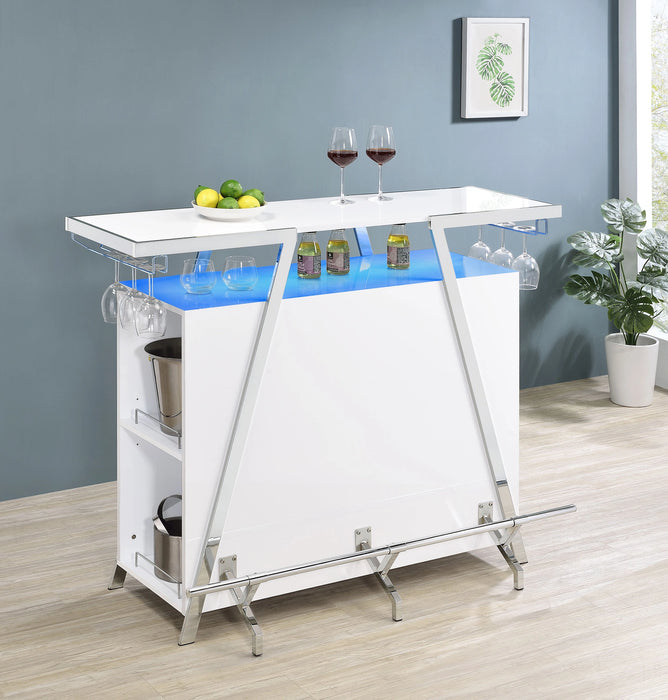 Five Star Furniture - Araceli Home Bar with LED Lighting
