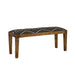 Five Star Furniture - Lamont Rectangular Upholstered Bench Natural and Navy image