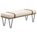 Five Star Furniture - Austin Upholstered Bench Beige and Black image