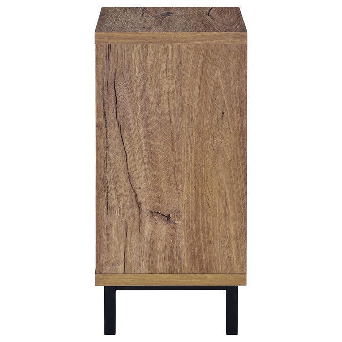 Teller 1-door Entryway Shoe Storage Cabinet Natural Oak