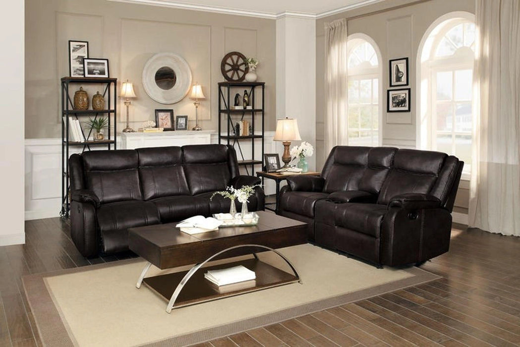Five Star Furniture - Jude Double Glider Recliner Loveseat in Brown 8201BRW-2