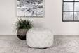 Five Star Furniture - Angelina Tufted Storage Round Ottoman Pearl image