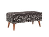 Five Star Furniture - Cababi Upholstered Storage Bench Black and White image