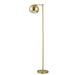 Five Star Furniture - Linnea 1-light Dome Shade Floor Lamp Brass image