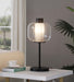 Five Star Furniture - Ingrid Glass Shade Bedside Table Lamp Black image