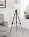 Five Star Furniture - Dayton Adjustable Empire Shade Tripod Floor Lamp Grey image