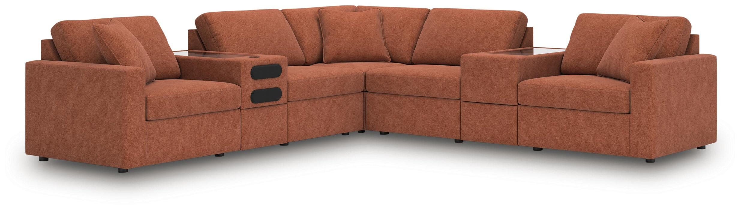 Five Star Furniture - Modmax Balanced Sectional with Audio and Storage Consoles