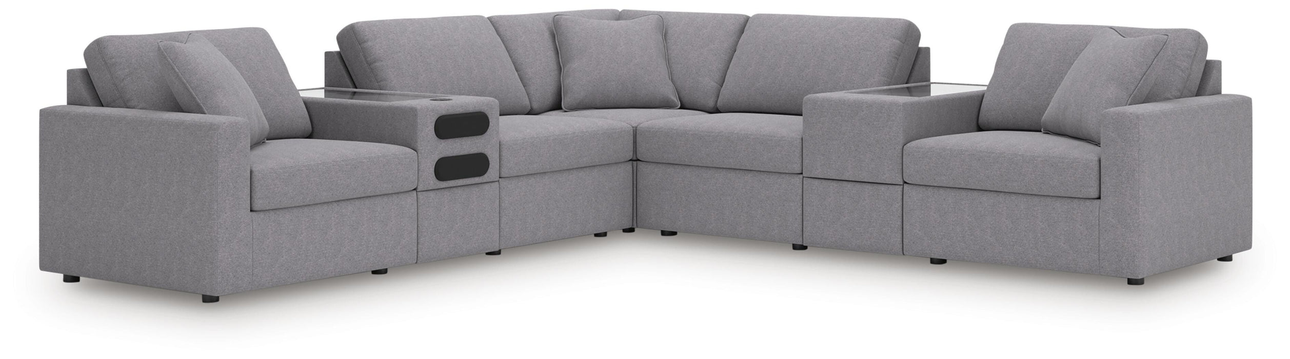 Five Star Furniture - Modmax Balanced Sectional with Audio and Storage Consoles