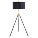 Five Star Furniture - Zabka Tripod Floor Lamp Black and Gold image