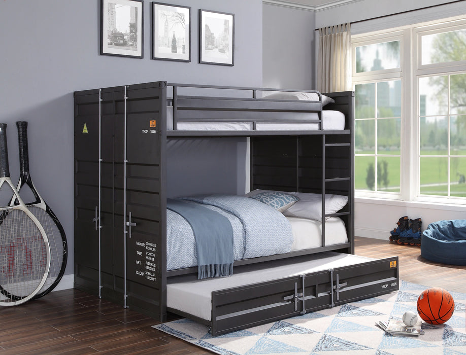 Five Star Furniture - Cargo Gunmetal Bunk Bed (Full/Full)