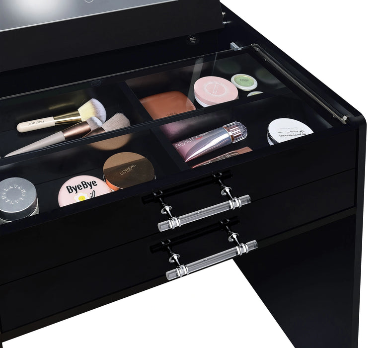 Five Star Furniture - Danbury Makeup Vanity Table with LED Mirror and Stool