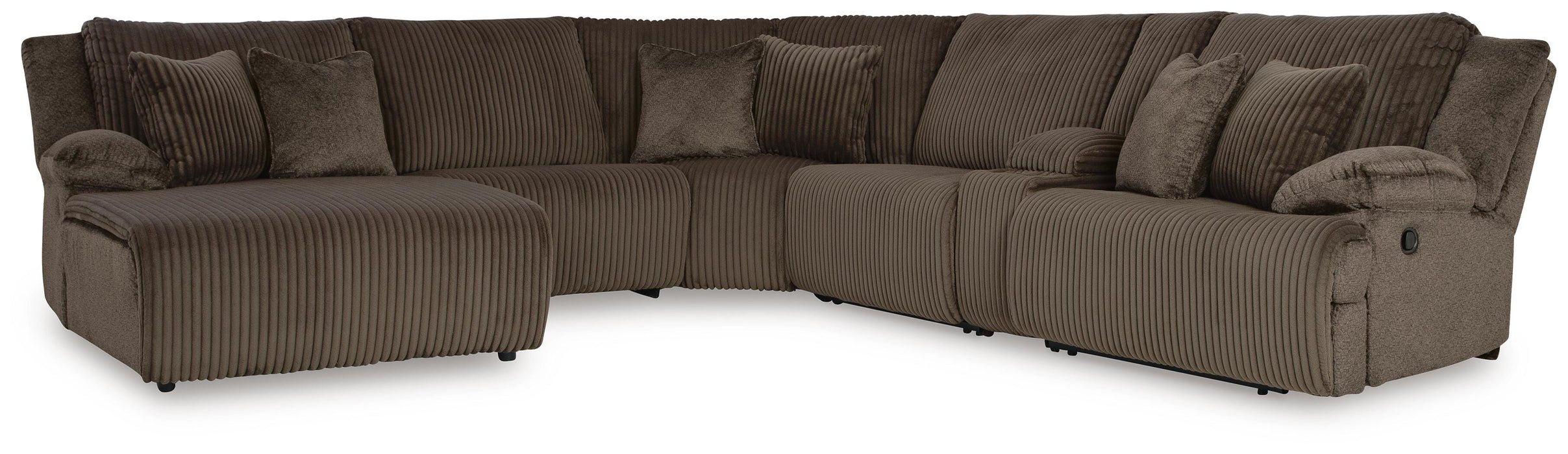 Five Star Furniture - Top Tier Reclining Sectional with Chaise