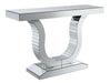 Five Star Furniture - Saanvi Console Table with U-shaped Base Clear Mirror image